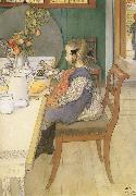 Carl Larsson A Late-Riser-s Miserable Breakfast Germany oil painting artist